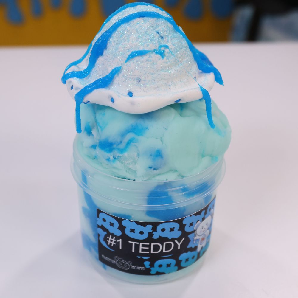 Teddy Fluffy Slime 8oz + clay piece